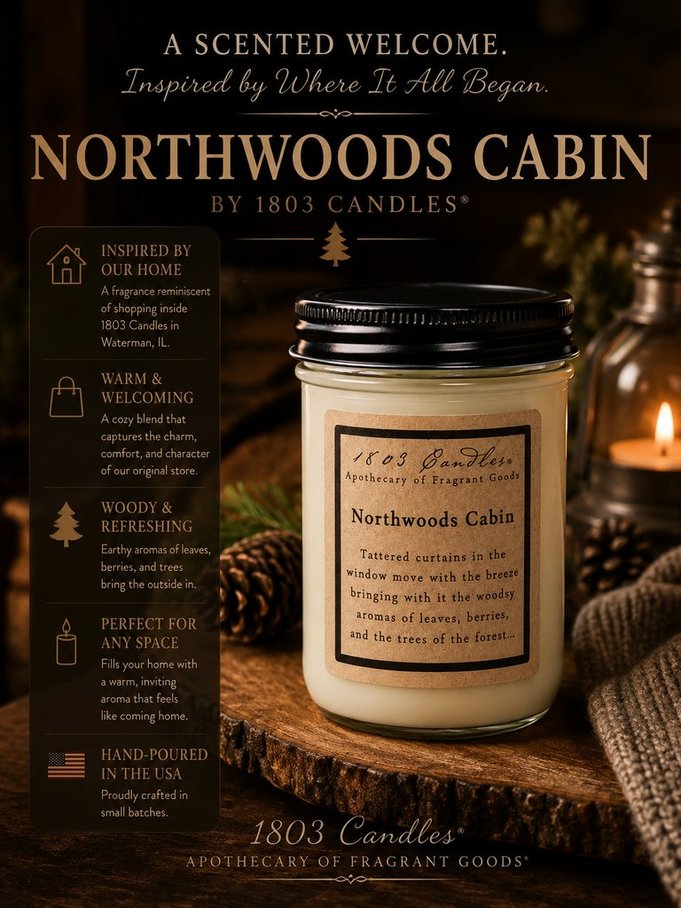 Northwoods Cabin - 14oz. Jar Candle
