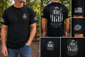 Black The Glass Hut USA Tee Shirt
