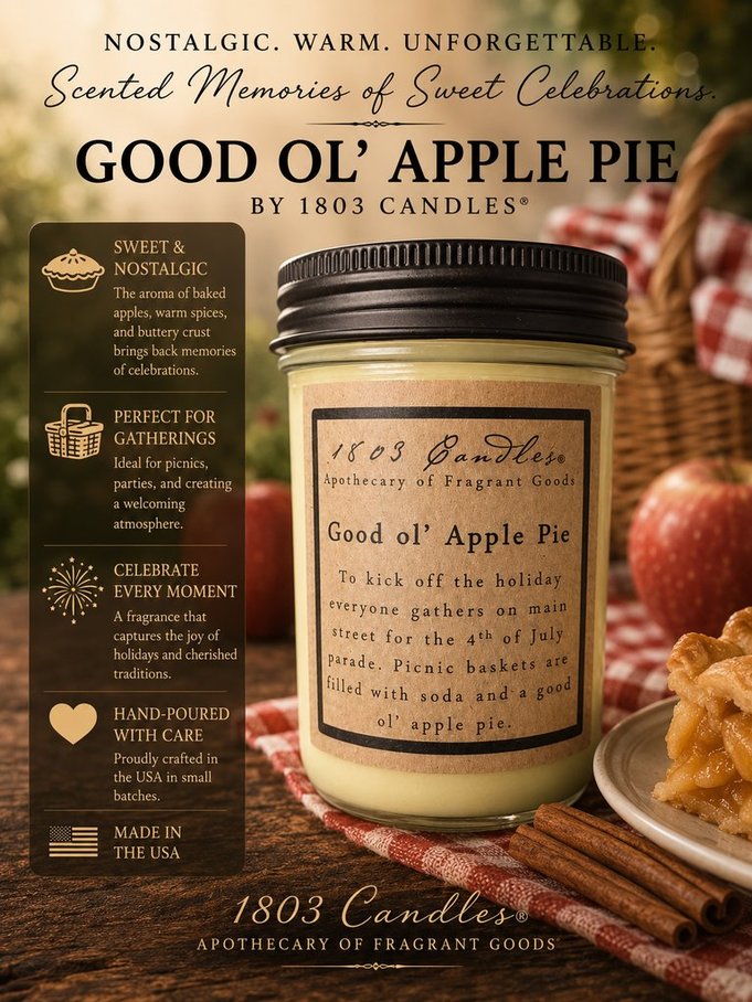 Good Ol' Apple Pie 14oz. Jar Candle