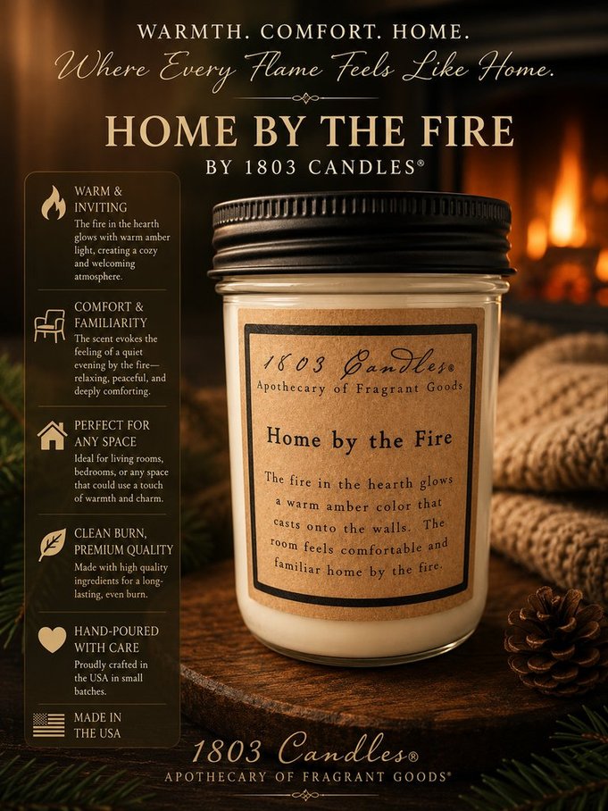 Home By The Fire 14oz. Jar Candle