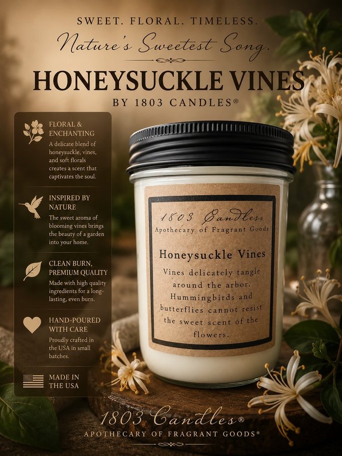 Honeysuckle Vines 14oz. Jar Candle