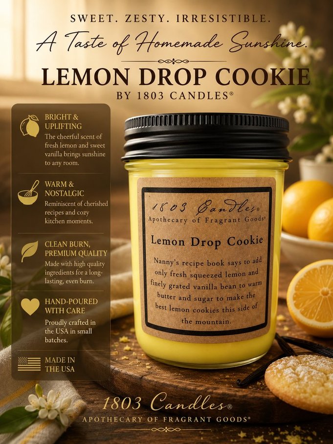 Lemon Drop Cookie 14oz. Jar Candle
