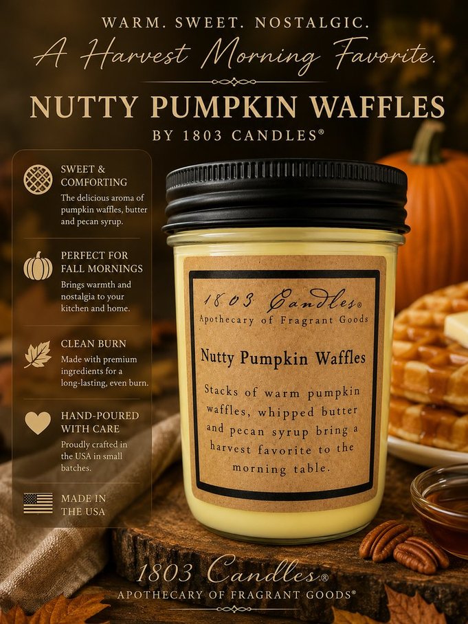 Nutty Pumpkin Waffles - 14oz. Jar Candle
