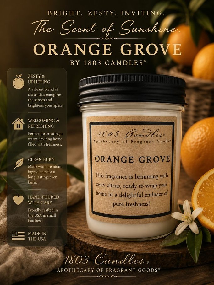 Orange Grove 14oz. Jar Candle