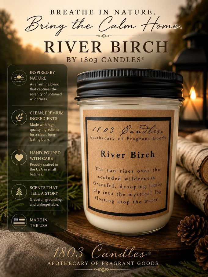 River Birch - 14oz. Jar Candle