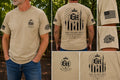 Tan The Glass Hut USA Tee Shirt